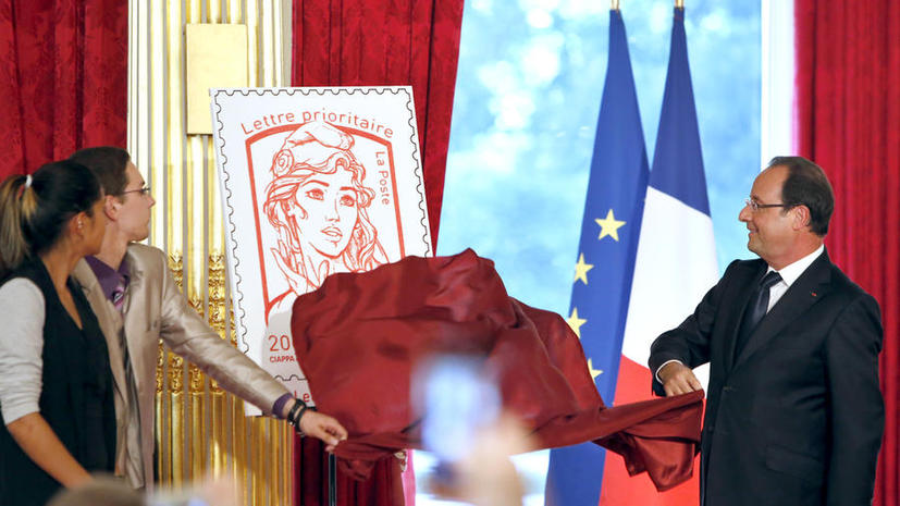 Движение FEMEN увековечат на почтовой марке Франции