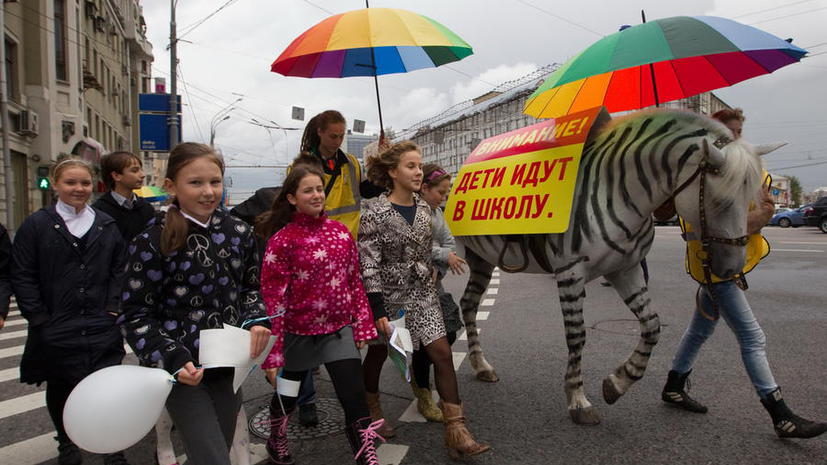 На российских дорогах появятся надписи «дети» и «школа»