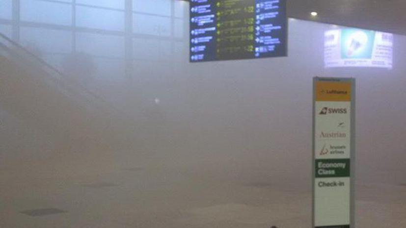 Пожар произошёл в московском аэропорту Домодедово, около 60 рейсов задержано