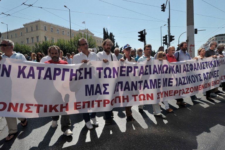 Греческие журналисты протестуют против давления властей и цензуры