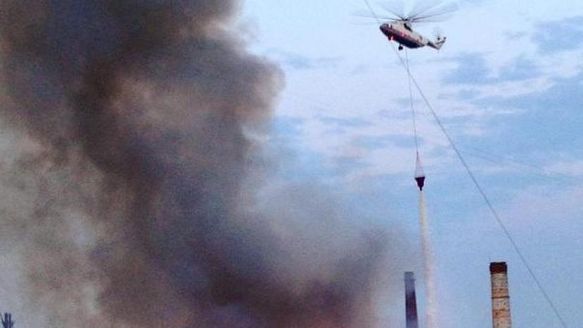 Пламя на заводе «Серп и Молот» распространилось на площади 2,5 тыс. квадратных метров