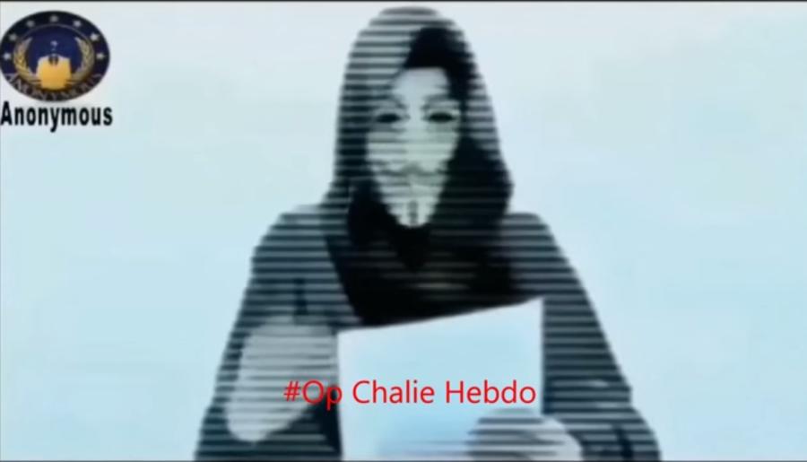 Группа хакеров Anonymous объявила войну террористическим сайтам после атаки на Charlie Hebdo