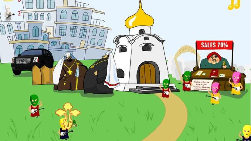 Православные активисты придумали компьютерную игру «Не пусти Pussy Riot в храм»