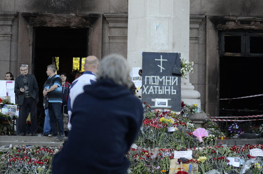 Вандалы разрисовали оскорблениями стены выставки «Одесская Хатынь» в Польше
