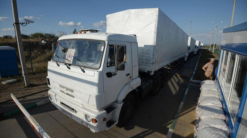 Гуманитарная колонна из России начинает движение к Луганску