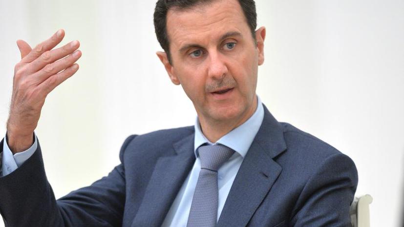Башар Асад: Эрдоган хотел сделать что угодно, чтобы предотвратить какой-либо успех в Сирии
