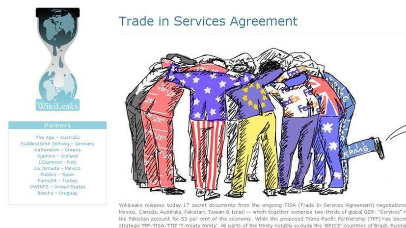 WikiLeaks: Цель тайного соглашения Транстихоокеанского партнёрства — давление на страны БРИКС