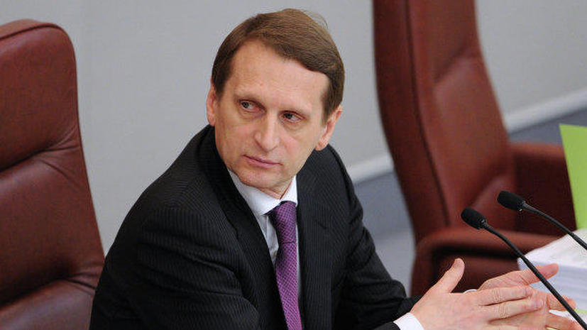 Cпикер Госдумы Сергей Нарышкин: Достичь мира на Украине без участия России не удастся