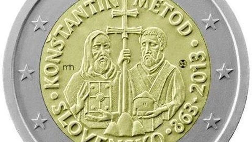 ЕС запретил Словакии печатать христианские кресты на монетах