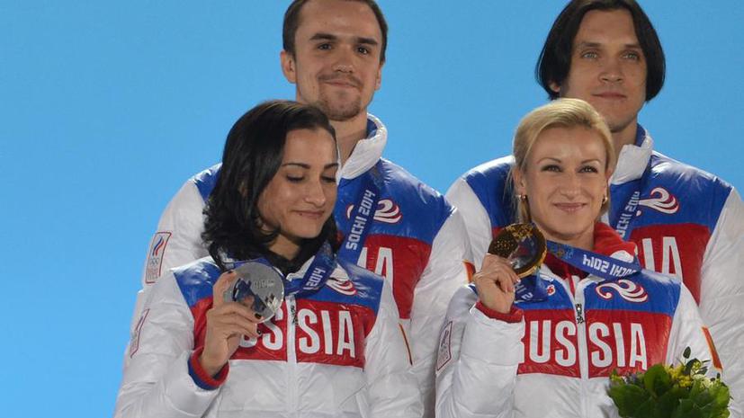 В Доме болельщиков олимпийской команды России поздравили фигуристов-чемпионов