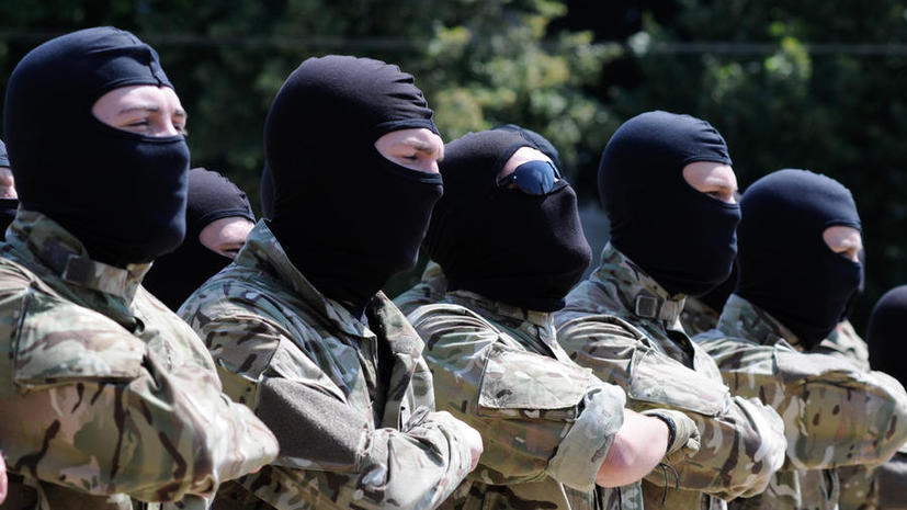 Бойцы батальона «Айдар» штурмовали проходную Минобороны Украины