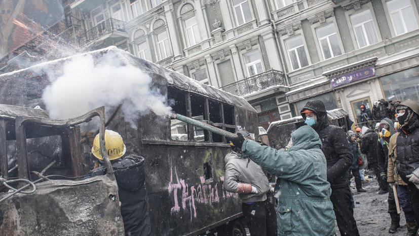 В Киеве скончался участник уличных протестов