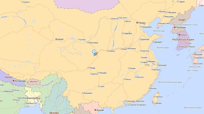 Землетрясение в Китае: есть жертвы