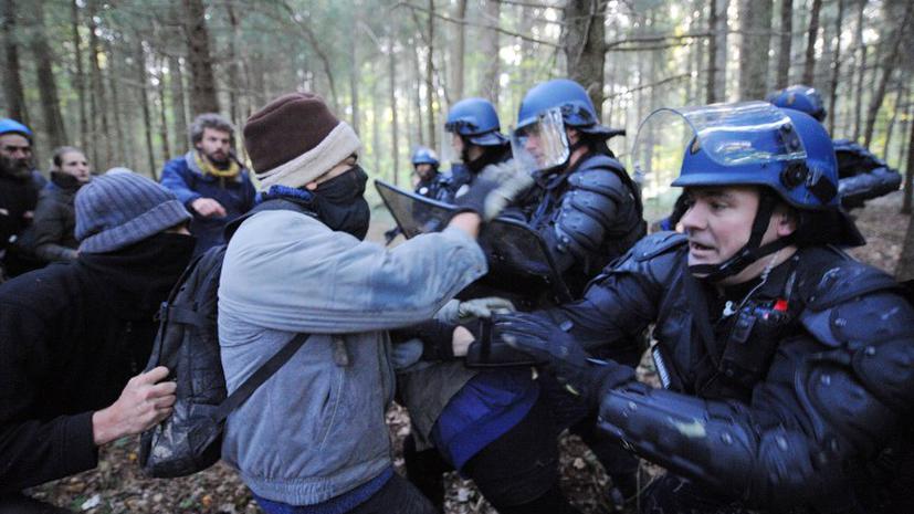 Полиция Франции жестоко разогнала защитников леса под Нантом