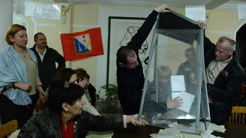 В Севастополе вступление Крыма в состав России подержали 95,6% проголосовавших на референдуме