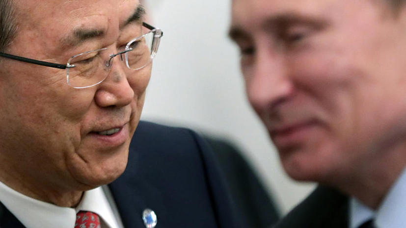 Пан Ги Мун обсудит с Владимиром Путиным ситуацию на Украине