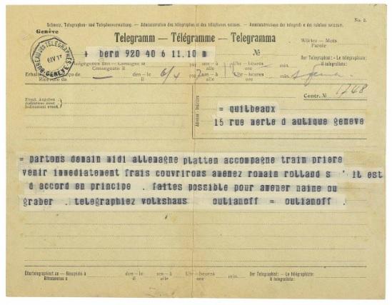 Телеграмма Ленина ушла с молотка за 50 тыс. фунтов